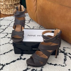 Nine West leather heeled sandal
